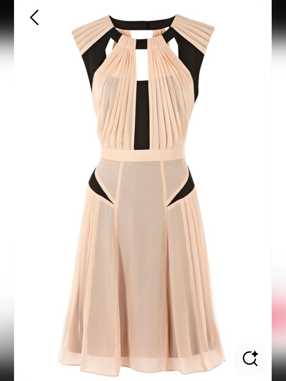 Spotlight By Warehouse Nude Pleated Halter Midi Dress